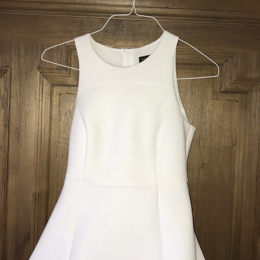 Banana Republic White fit and flare dress